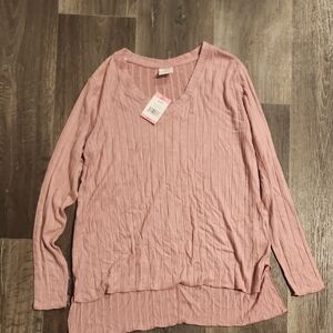 NWT SMALL BY MOTE LIGHT PINK BLOUSE
